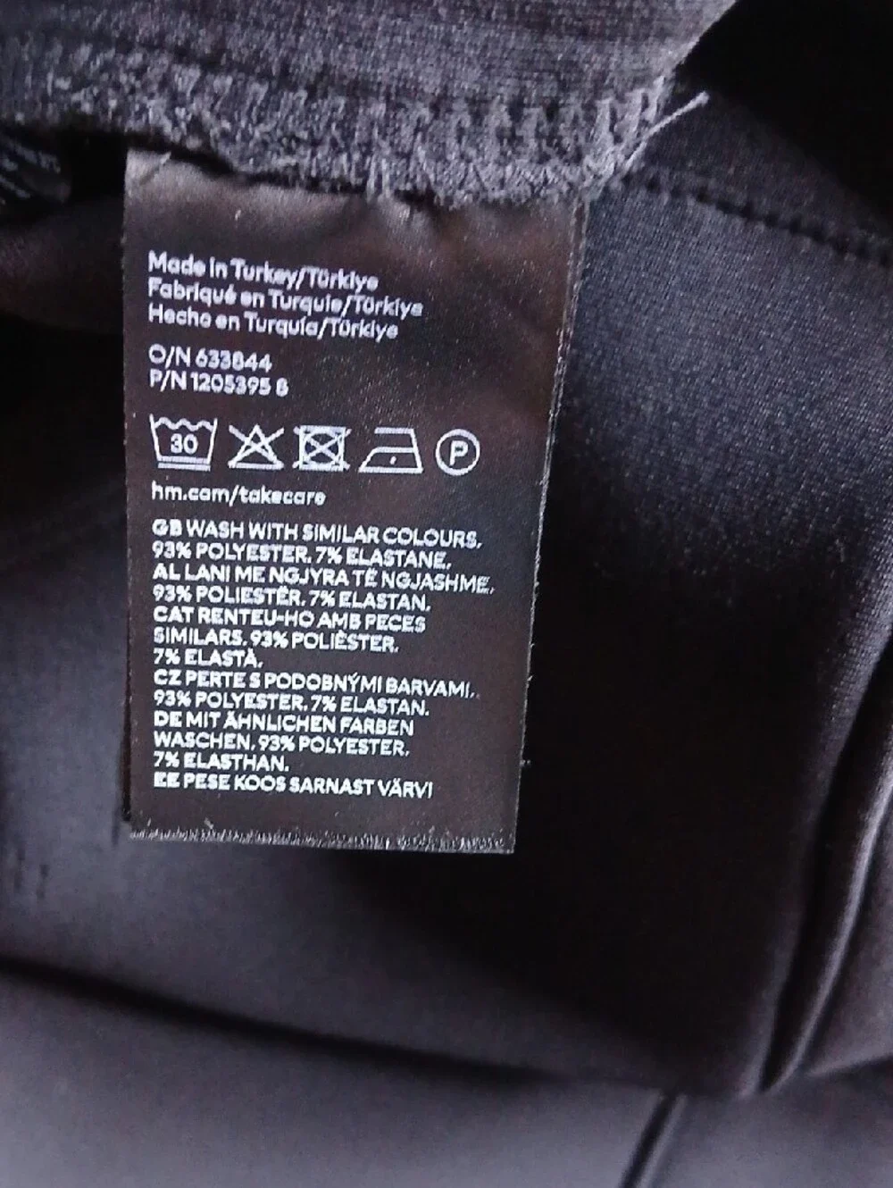 H&M Black Zip Hoodie Jacket